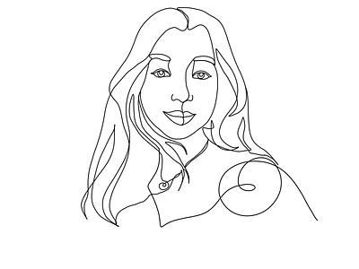 girl in minimal style single line by Anastasiia Brylliantova on Dribbble