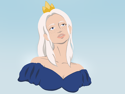 The princess Tiabeanie branding character design design disenchantment disenchantment art flat art illustration netflix art portrait stylish tiabeanie бін розчарування арт тіабіні