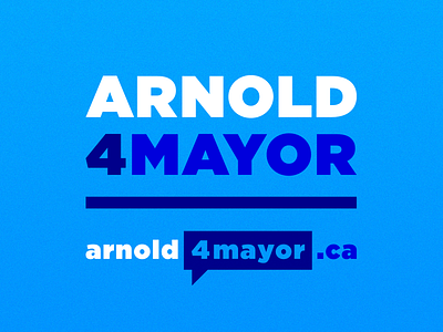 Arnold4Mayor branding logo mayoral campaign