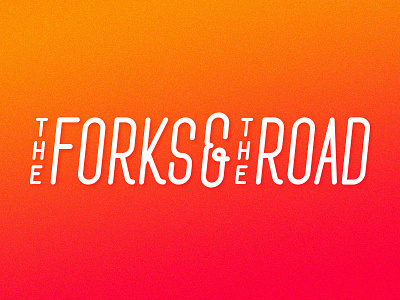 The Forks & The Road brand creative direction gradient logo theatre of the beat