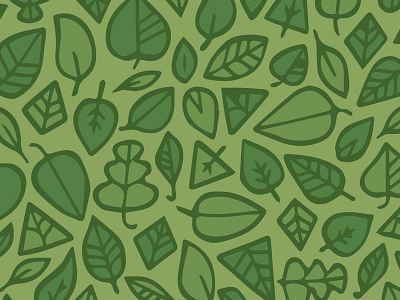 Leaf Pattern green illustration leaf natural nature organic pattern