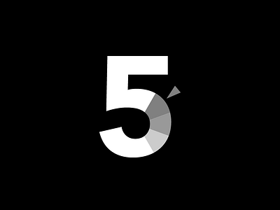5 Gauges 5 black gauge icon logo white