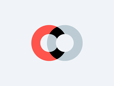 C.O. c icon initials logo o overlap symbol