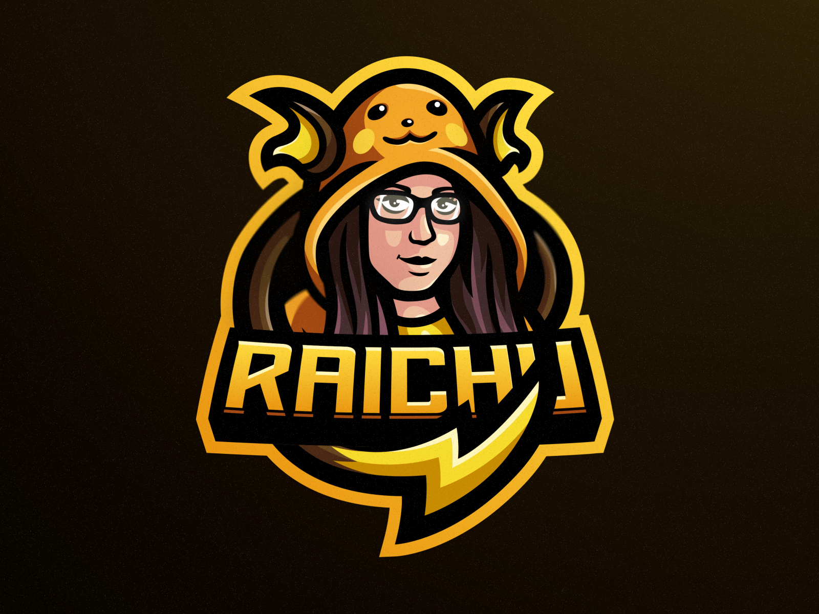 Raichu X Girl Mascot Logo By Ali Arda On Dribbble