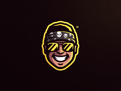 Portrait mascot logo