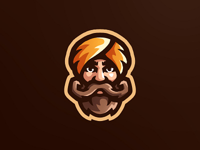 Turban Man brand branding esportlogo icon illustration illustrator logo mascot mascot logo sports logo