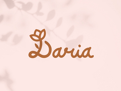 Daria Cosmetics branding design graphic design icon illustrator logo logo design logo type mark type logo type mark vector word mark