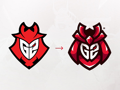 G2 Rebrand // Before & After branding esporta logo icon illustration illustrator logo mascot logo sports logo vector