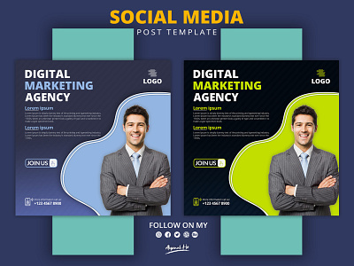 Digital marketing social media banner template.