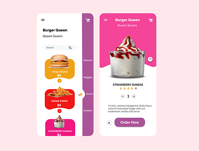 E-Food Order App Design app art branding clean design flat illustrator logo minimal mobile typography ui ux web website