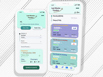 Flight booking app - UX/UI Design