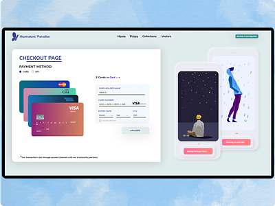 Credit/Debit Card Product Checkout Webpage adobexd clean dailyui design design 2020 graphic design illustration indian designer minimal mobile app modern ui design neumorphism ui ux