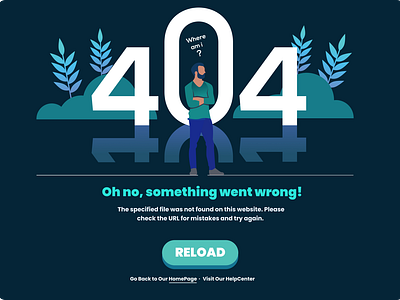 404 Page - Web page error.