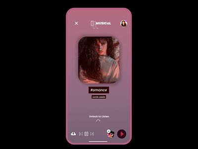 Share music on social media. animation app clean ui dailyui design design 2020 gradient design graphic design indian designer mobile music app music player share button transitions ui ux