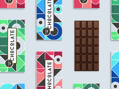 Stuart's Chocolate Packaging branding chocolate colorblock geometric packagedesign packaging