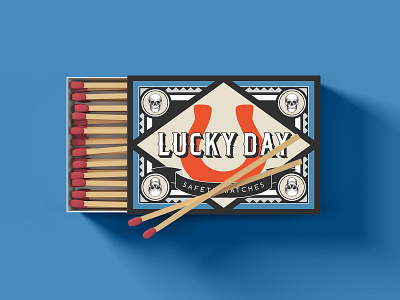 Lucky Day Matchbox Packaging design matchbook matchbox package design packagedesign packaging packaging design typogaphy
