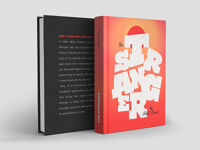The Stranger Book Cover Design book book cover book cover design bookcover bookcoverdesign print typogaphy