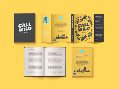 "Call of the Wild" Book Jacket Design book book jacket bookjacket call of the wild graphic design graphicdesign illustration jacket design jacketdesign nature print print design printdesign typography