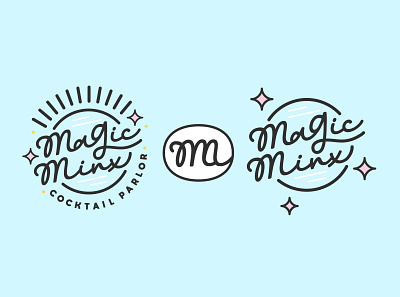 Magic Minx Cocktail Parlor Logo Pack bar bar identity bold cocktail cocktail lounge custom design flirty graphic graphic design identity logo logo pack logo suite typography