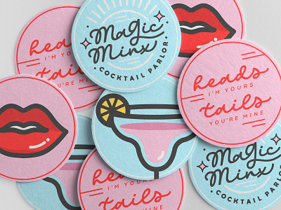 Magic Minx Cocktail Parlor Coaster Designs