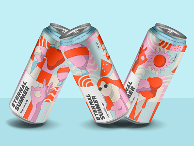 Eternal Summer Beer Can Design