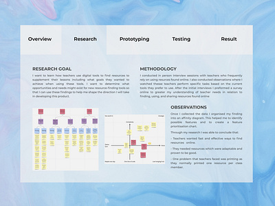 Teaching Resources (UX Design and Research) app demonstration design experiment research research development researcher user experience ux ux research