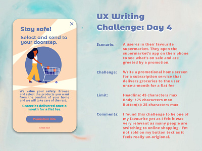 UX Writing Challenge: Day 4