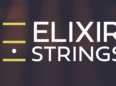 Elixir Strings branding design logo