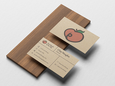 The Peach and The Pig branding design logo typography