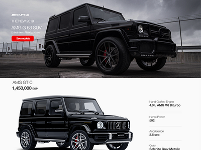 Mercedes-Benz G-Class - Automotive Website Concept clean exploration landing page ui ux website