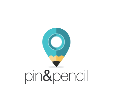 pin and pencil animation design flatdesign illustration negativespace ui unique logo ux