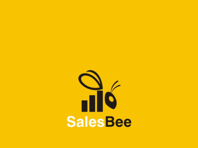 SALESBEE can put an edge to your sales, Literally. branding business businesscard creativity design flatdesign icon illustration logo negativespace sales unique logo