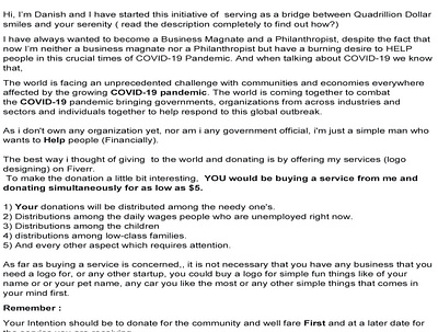 donate for COVID-19 for as low as $5(their smile matters) branding charity corona coronavirus covid 19 creativity donate donations icon illustration logo unique logo ux