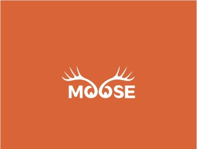 MOOSE advertising CO. logo design branding creativity design icon illustration logo negativespace ui unique logo ux vector