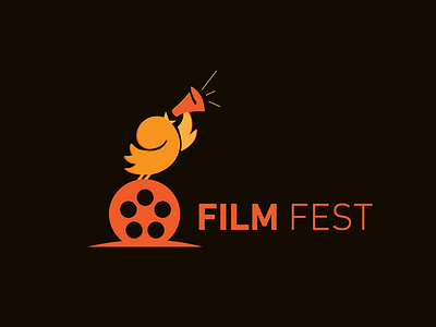 Film FEST animation branding creativity design flatdesign illustration logo negativespace unique logo ux