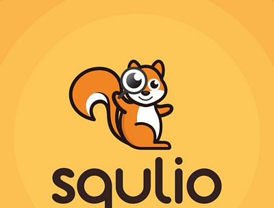 Squlio Logo Design animals animation branding creativity design flatdesign illustration negativespace simple squirrel ui unique logo ux vector