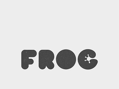 FROG negative space logo design