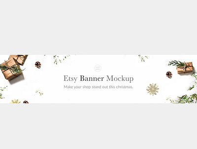 ETSY BANNER MOCKUP animation branding creativity design etsy etsy shop flatdesign illustration logo negativespace unique logo