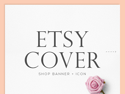 ETSY COVER branding creativity design elegant etsy etsy shop illustration logo negativespace unique logo