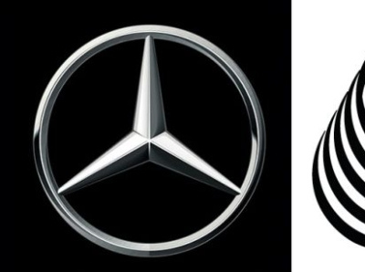 future Mercedes logo animation branding creativity design flatdesign illustration logo mercedes mercedes benz negativespace unique logo