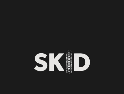 SKID negative space logo by Dany Leo on Dribbble