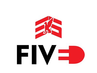 Five NEGATIVE SPACE LOGO