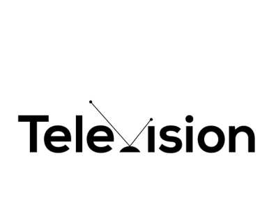 Televesion logo animation branding creativity design flatdesign illustration logo negativespace ui unique logo vector