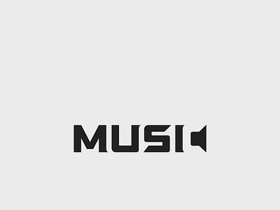 Music Negative Space Logo Design