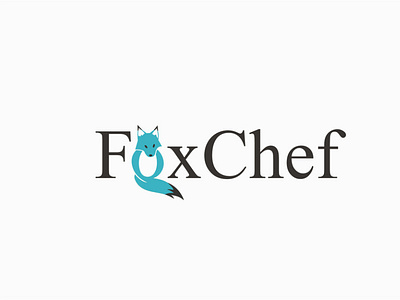 Fox Chef Negative Space Logo Design