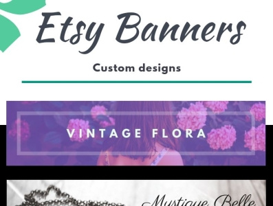 design your etsy shop banner or etsy logo