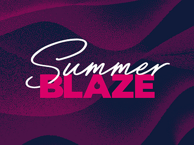 Summer Blaze Logo festival logo logo typography vector