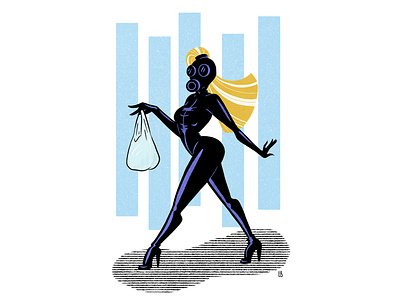 Alternative Personal Protection Equiptment character design design illustration pinup girl