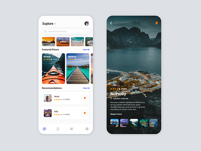 Travel App UI