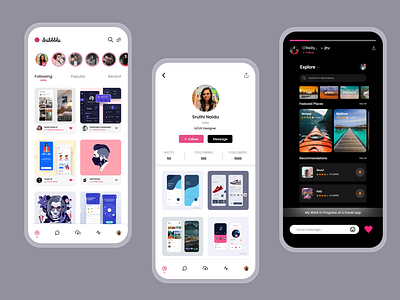 Dribbble Redesign design dribbble dribbble story dribble flatdesign mobile ui redesign uiuxdesign uiuxdesigner user experience userinterface workinprogress xd